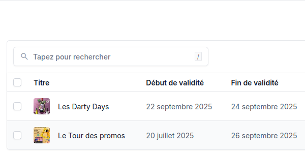 Mise en ligne de catalogues promotionnels